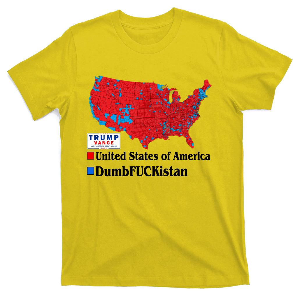 Funny Trump 2024 Electoral Landslide Map T-Shirt