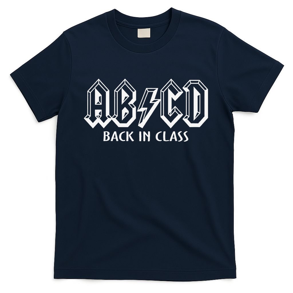 Funny Teacher ABCD Rocks Back To School Back In Class ABCD T-Shirt