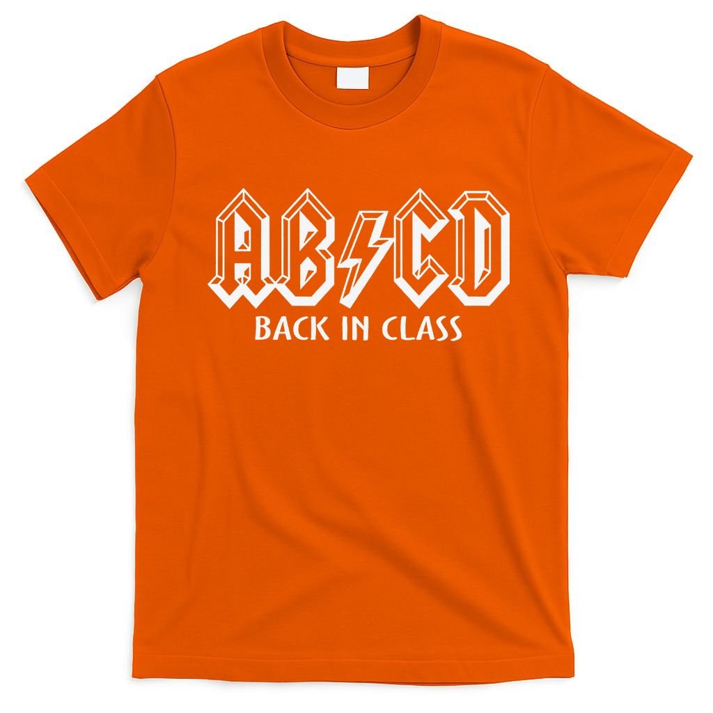Funny Teacher ABCD Rocks Back To School Back In Class ABCD T-Shirt