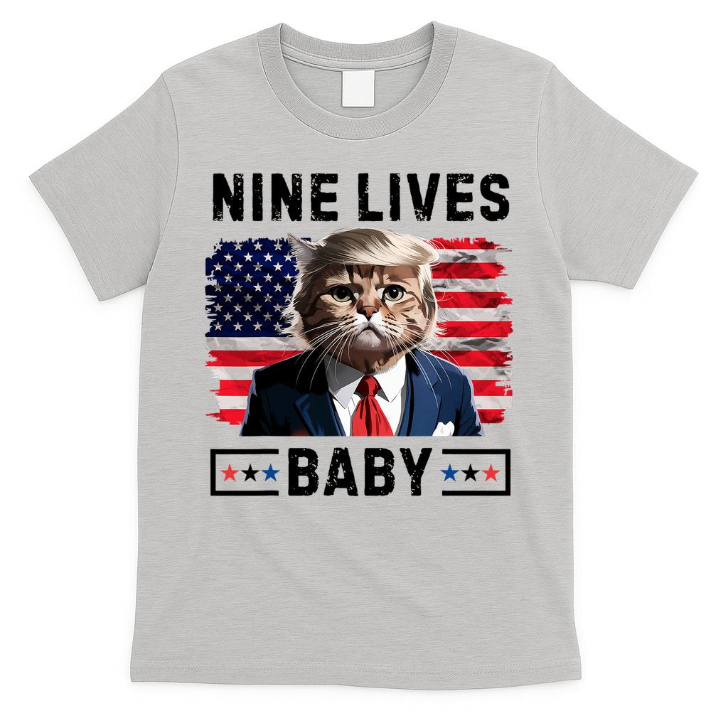Funny Trump Cat 9 Lives Baby Nine Lives Cat T-Shirt
