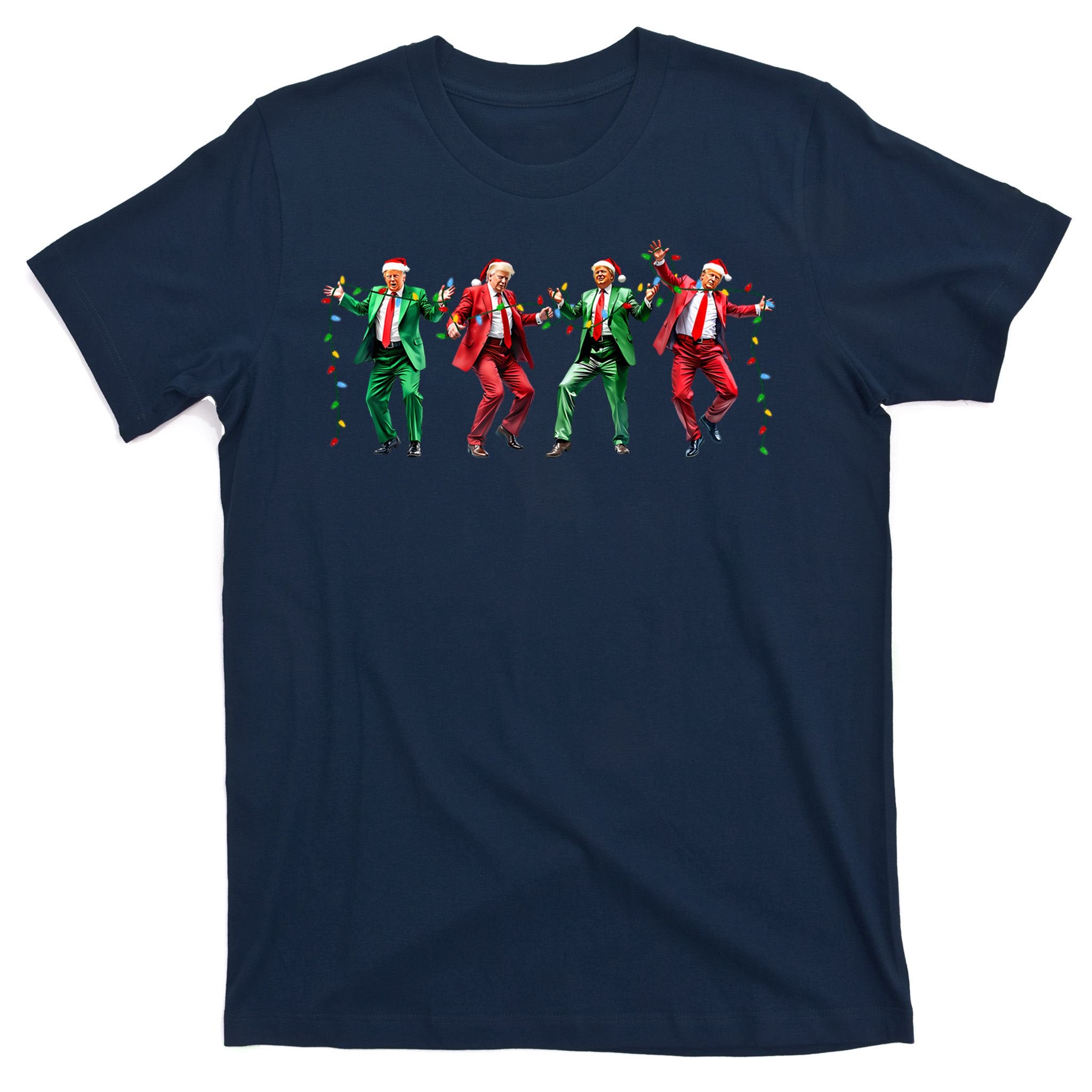 Funny Trump Dance Santa Claus Christmas T-Shirt