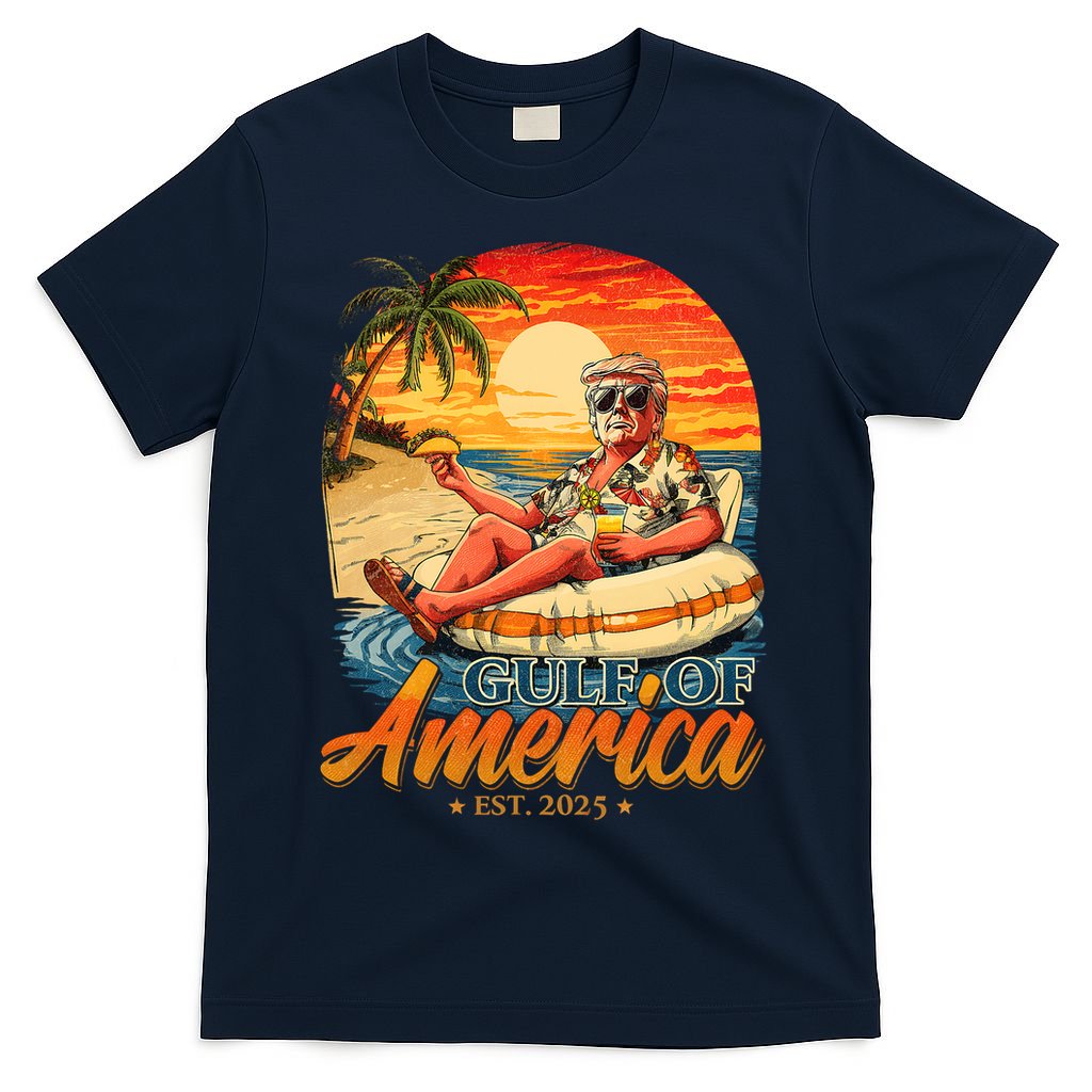 Funny Trump Gulf Of Us America Est 2025  T-Shirt