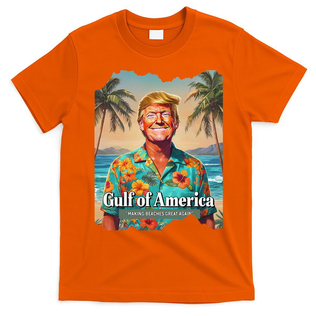 Funny Trump Graphic Gulf Of Us America Trump Merchandise T-Shirt