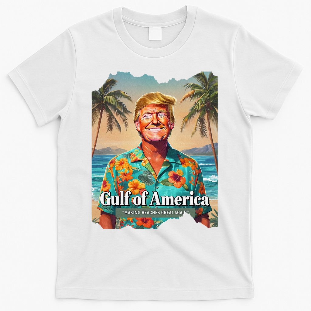 Funny Trump Graphic Gulf Of Us America Trump Merchandise T-Shirt