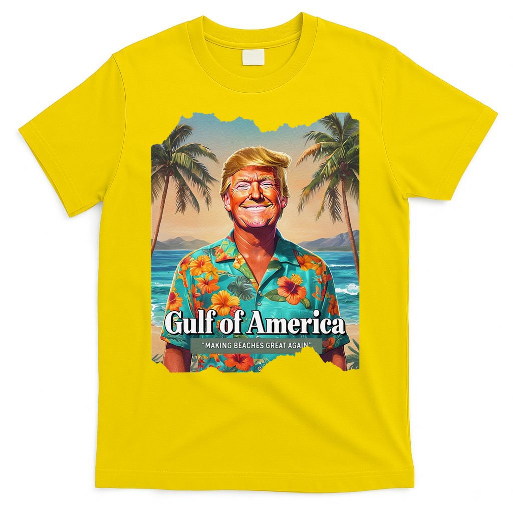 Funny Trump Graphic Gulf Of Us America Trump Merchandise T-Shirt