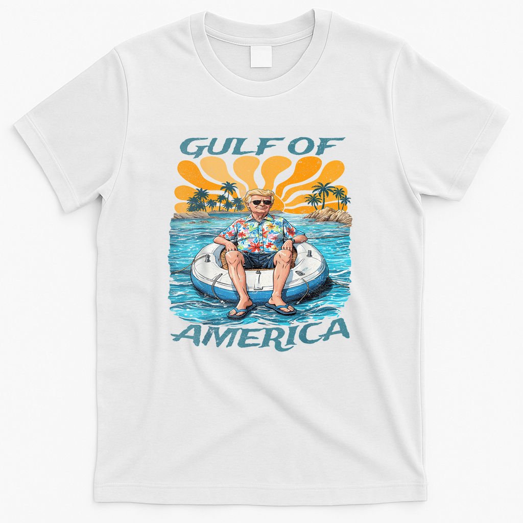 Funny Trump Gulf Of Us America Funny Kawaii Sunset T-Shirt