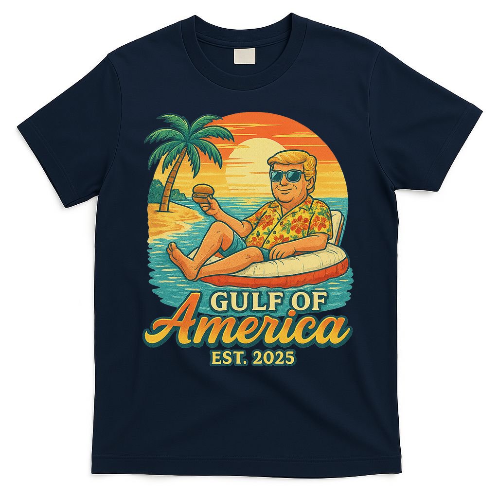 Funny Trump Gulf Of Us America Est 2025 T-Shirt