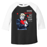 Fun Trump Is Celebrate Valentines Day Is Political Valentine Toddler Fine Jersey T-Shirt