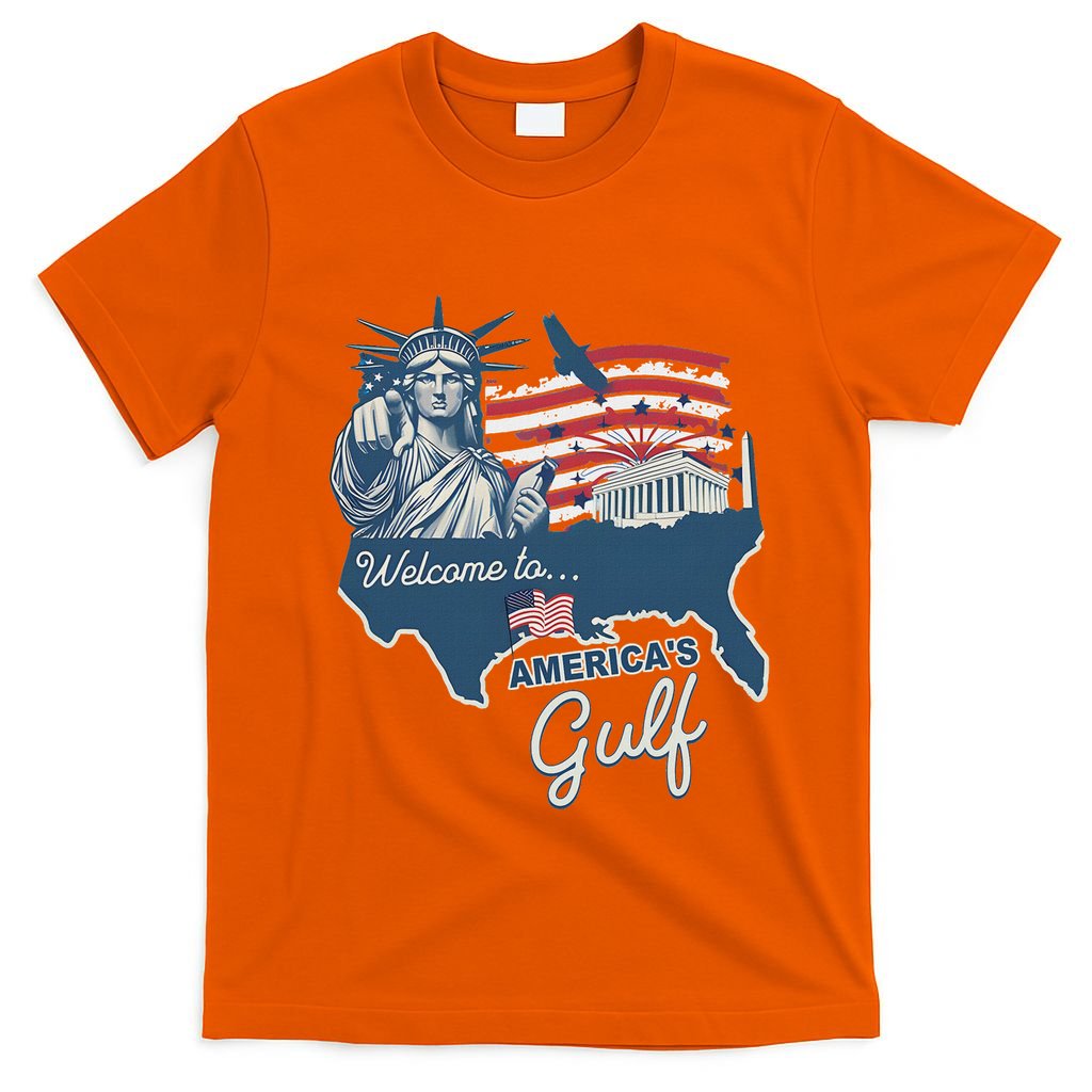 Funny Trump Mexico America Retro Welcome To AmericaS Gulf T-Shirt