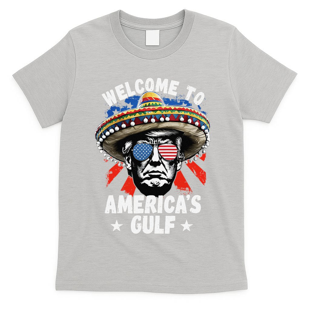 Funny Trump Mexico America Retro Welcome To AmericaS Gulf T-Shirt