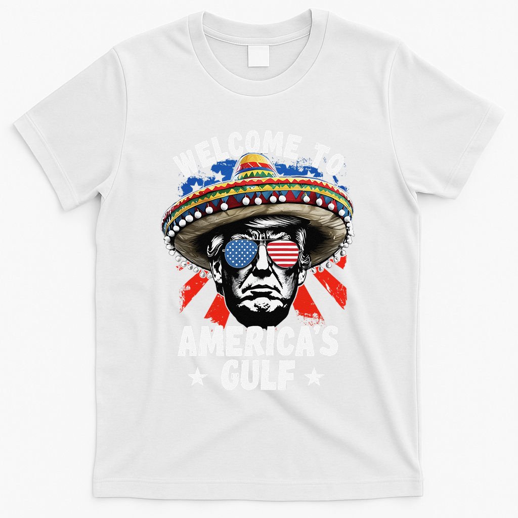 Funny Trump Mexico America Retro Welcome To AmericaS Gulf T-Shirt