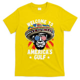 Funny Trump Mexico America Retro Welcome To AmericaS Gulf T-Shirt