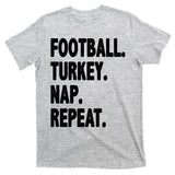 Football Turkey Nap Repeat T-Shirt
