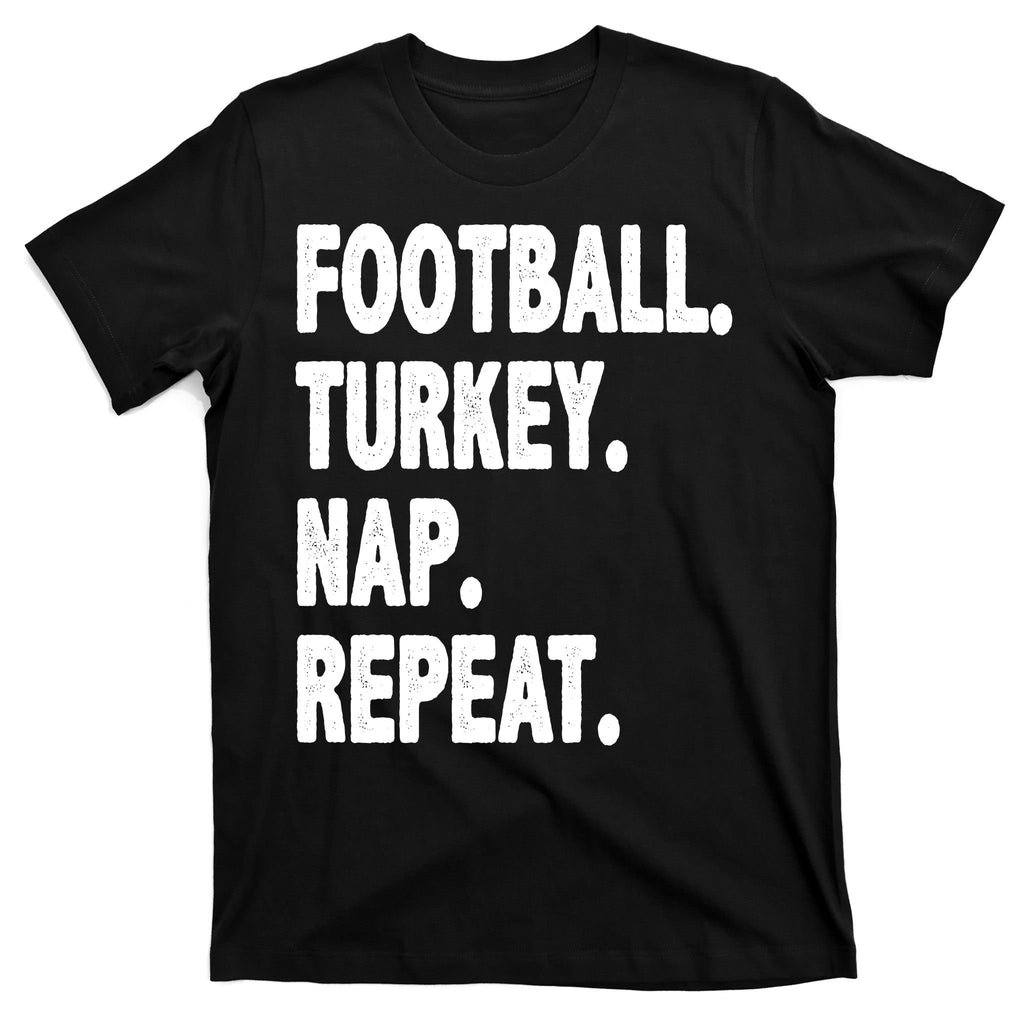 Football Turkey Nap Repeat T-Shirt