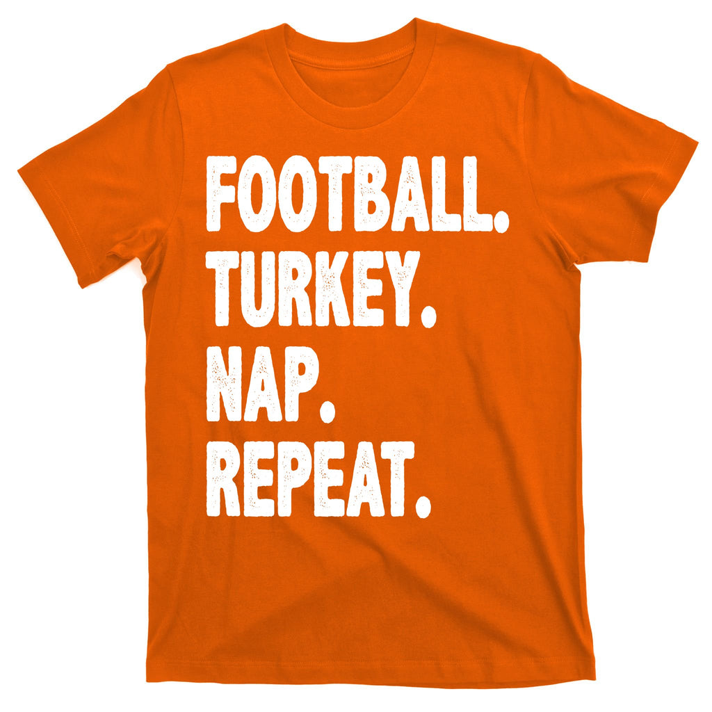 Football Turkey Nap Repeat T-Shirt