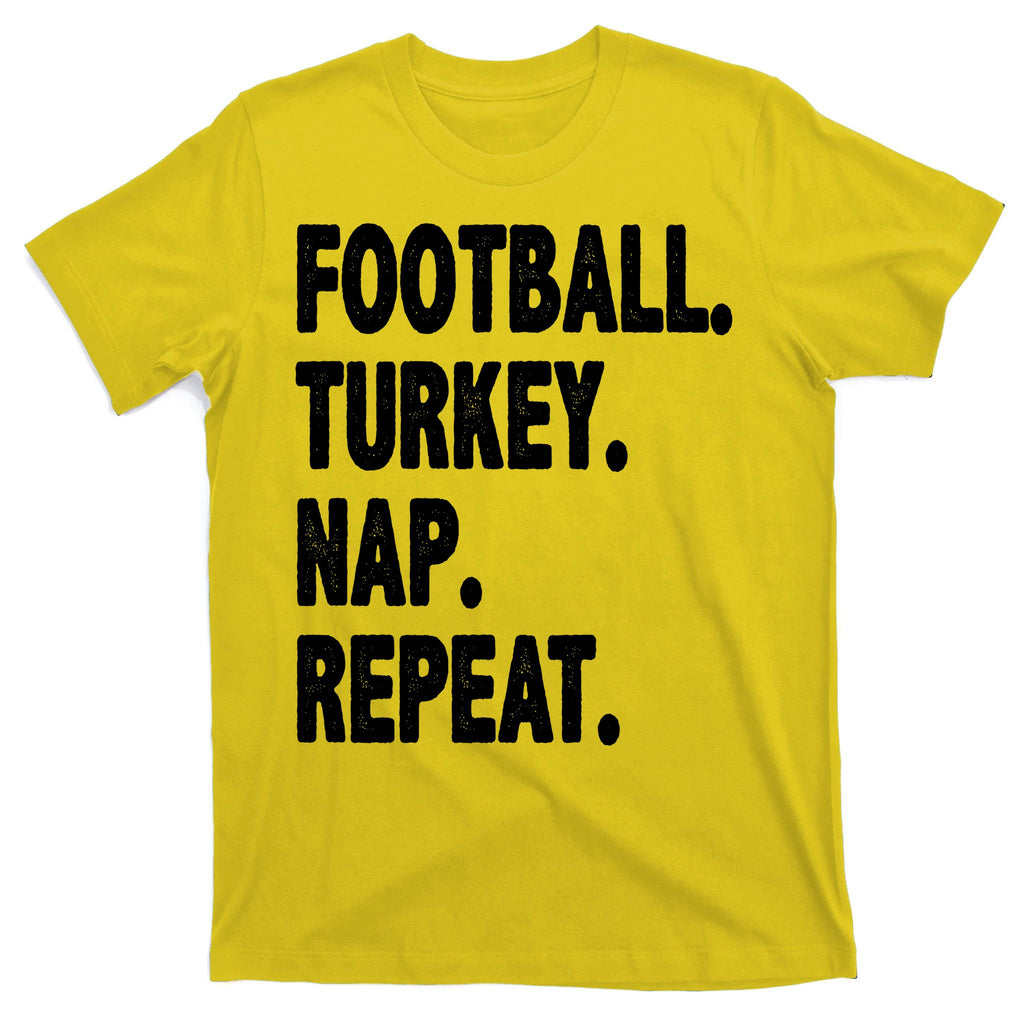 Football Turkey Nap Repeat T-Shirt