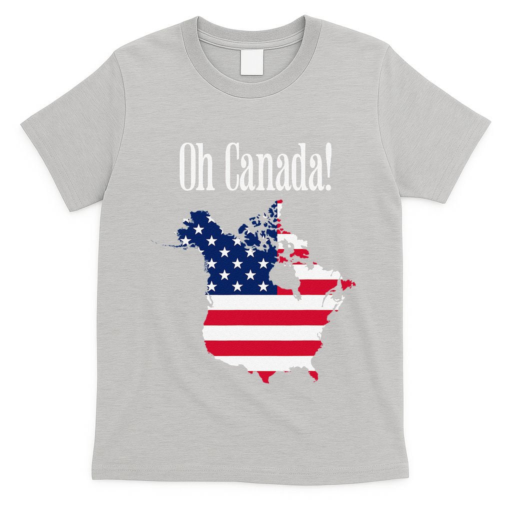 Funny Trump Oh Canada! Usa Canada Map 51st State T-Shirt