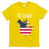 Funny Trump Oh Canada! Usa Canada Map 51st State T-Shirt