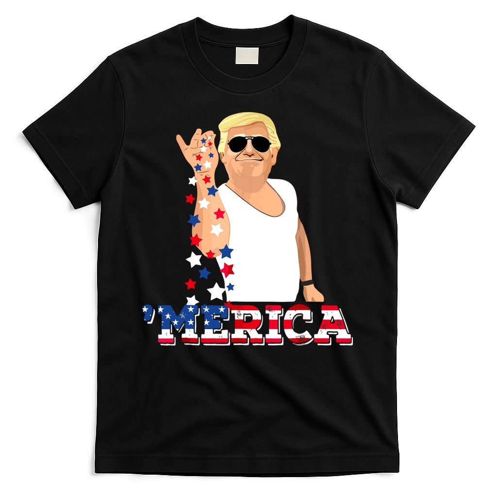 Funny Trump Salt Merica Freedom 4th Of July T-Shirt