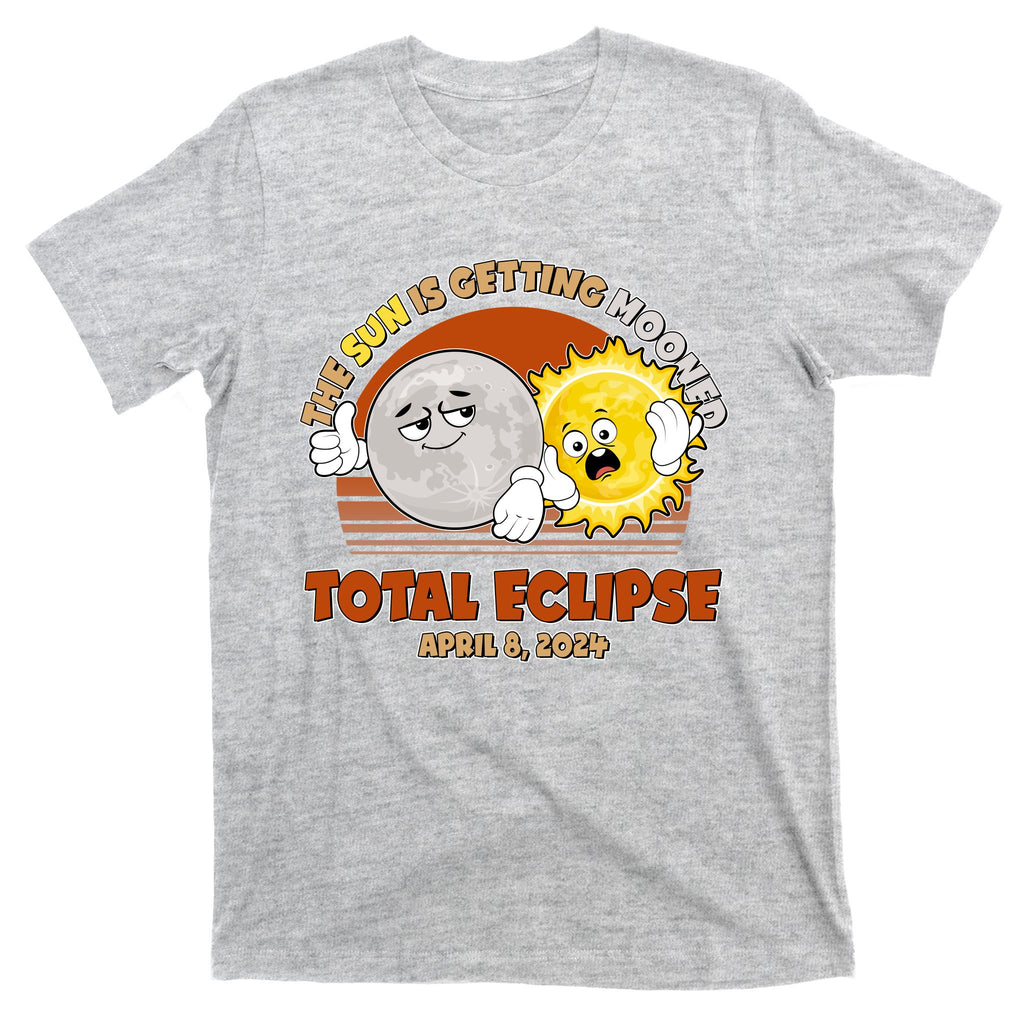 Funny Total Solar Eclipse The Sun Is Getting Mooned April 8 2024 T-Shirt