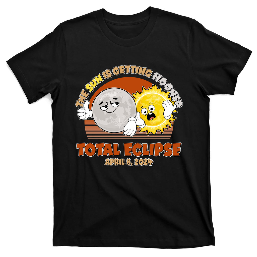 Funny Total Solar Eclipse The Sun Is Getting Mooned April 8 2024 T-Shirt