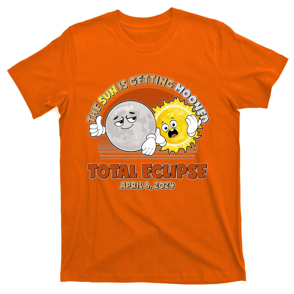Funny Total Solar Eclipse The Sun Is Getting Mooned April 8 2024 T-Shirt