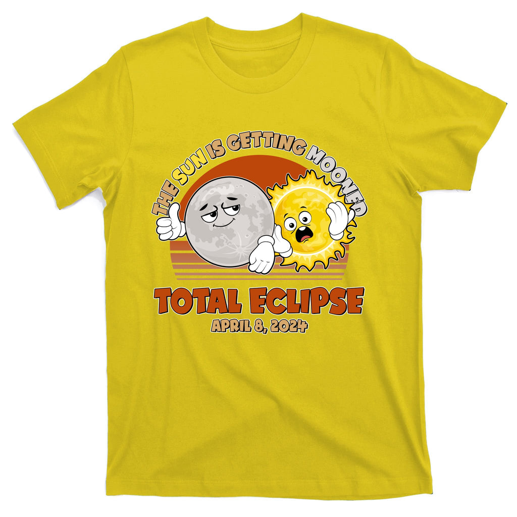 Funny Total Solar Eclipse The Sun Is Getting Mooned April 8 2024 T-Shirt