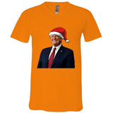 Funny Trump Santa Hat Donald Trump Christmas New Year 2025 Meaningful Gift V-Neck T-Shirt