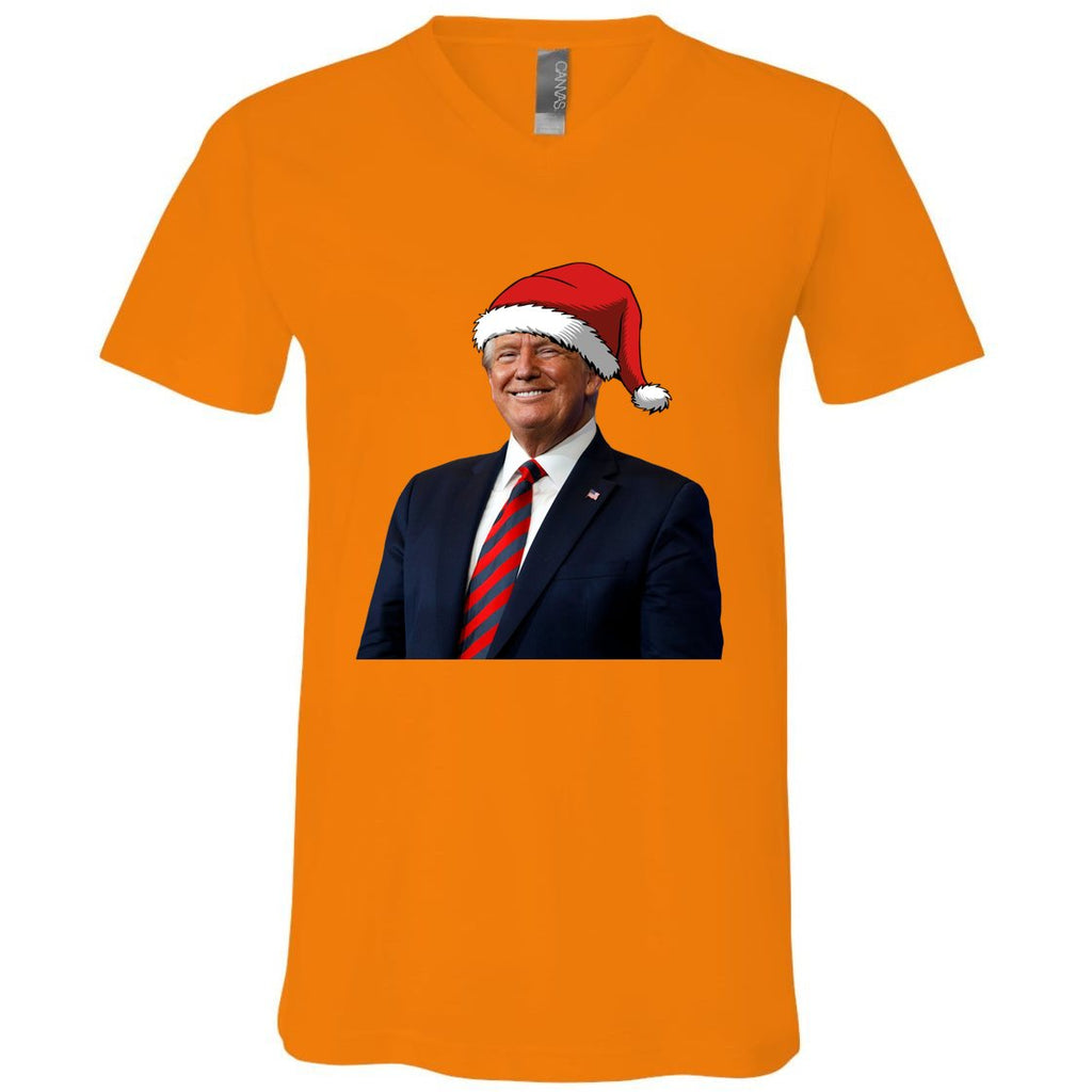 Funny Trump Santa Hat Donald Trump Christmas New Year 2025 Meaningful Gift V-Neck T-Shirt