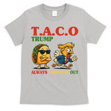 Funny Taco Trump Always Chickens Out T-Shirt