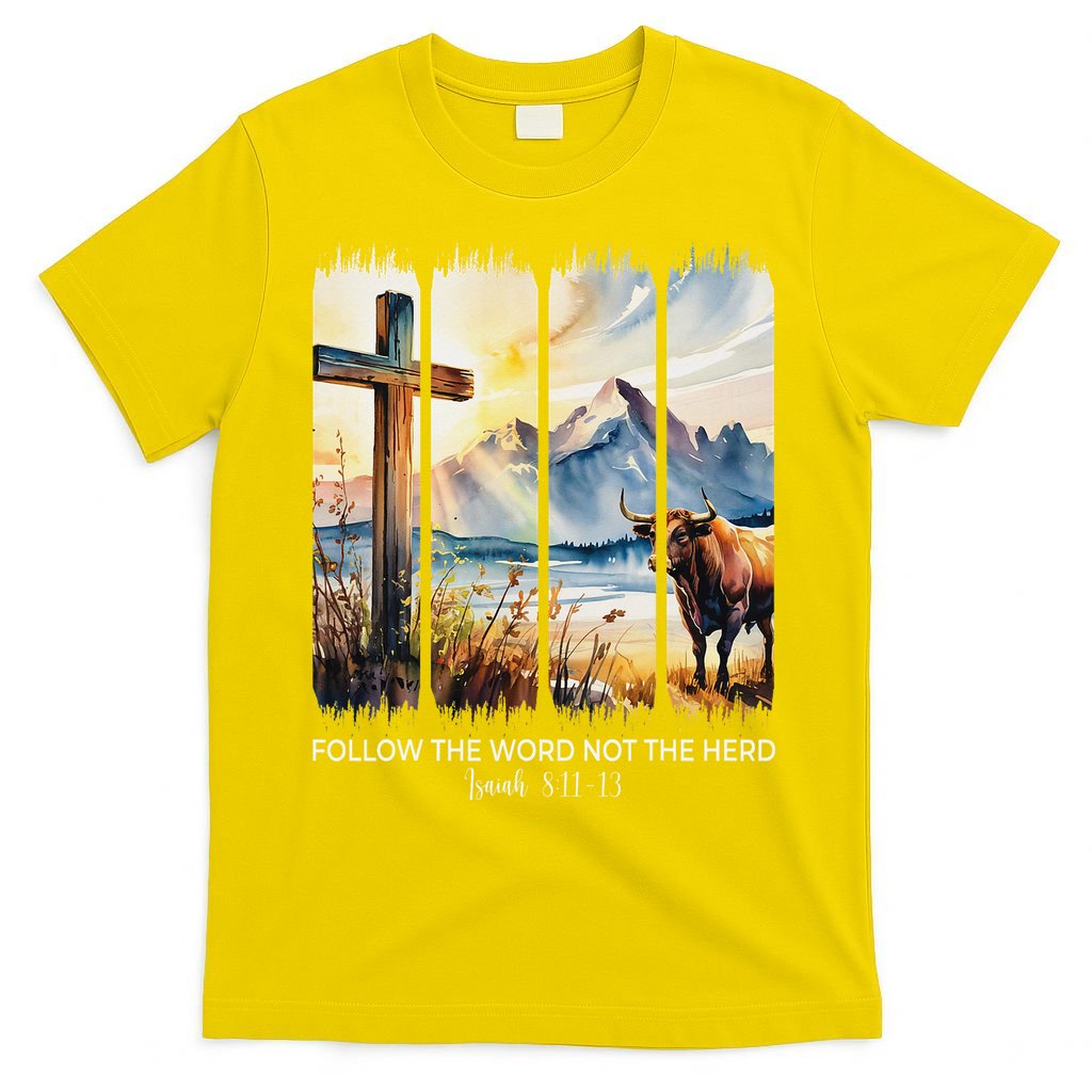 Follow The Word Not The Herd Christian Women Faith Bible T-Shirt