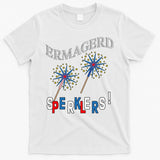 Funny 4th of July Ermagerd Sparklers T-Shirt