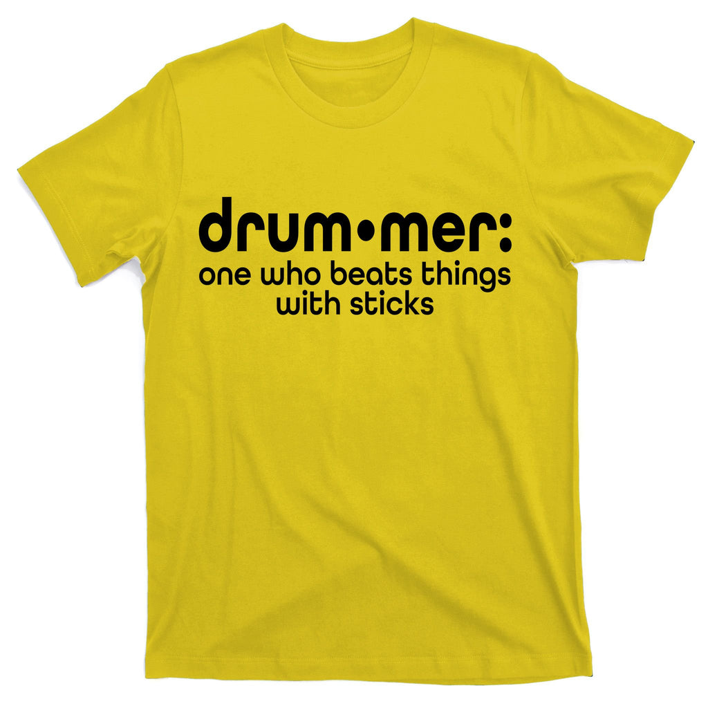 Funny Drummer Definition Beats With Sticks T-Shirt