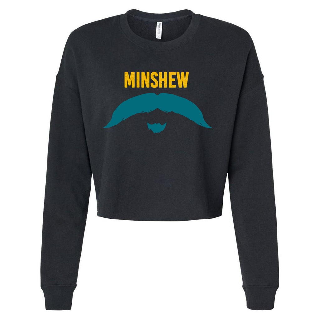 Funny Jacksonville Football Minshew Fan Cropped Pullover Crew