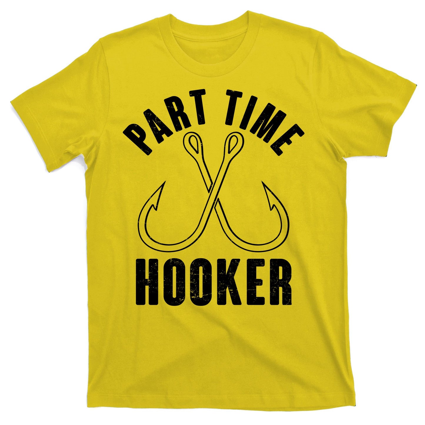 Funny Part Time Hooker Fishing Fan T-Shirt