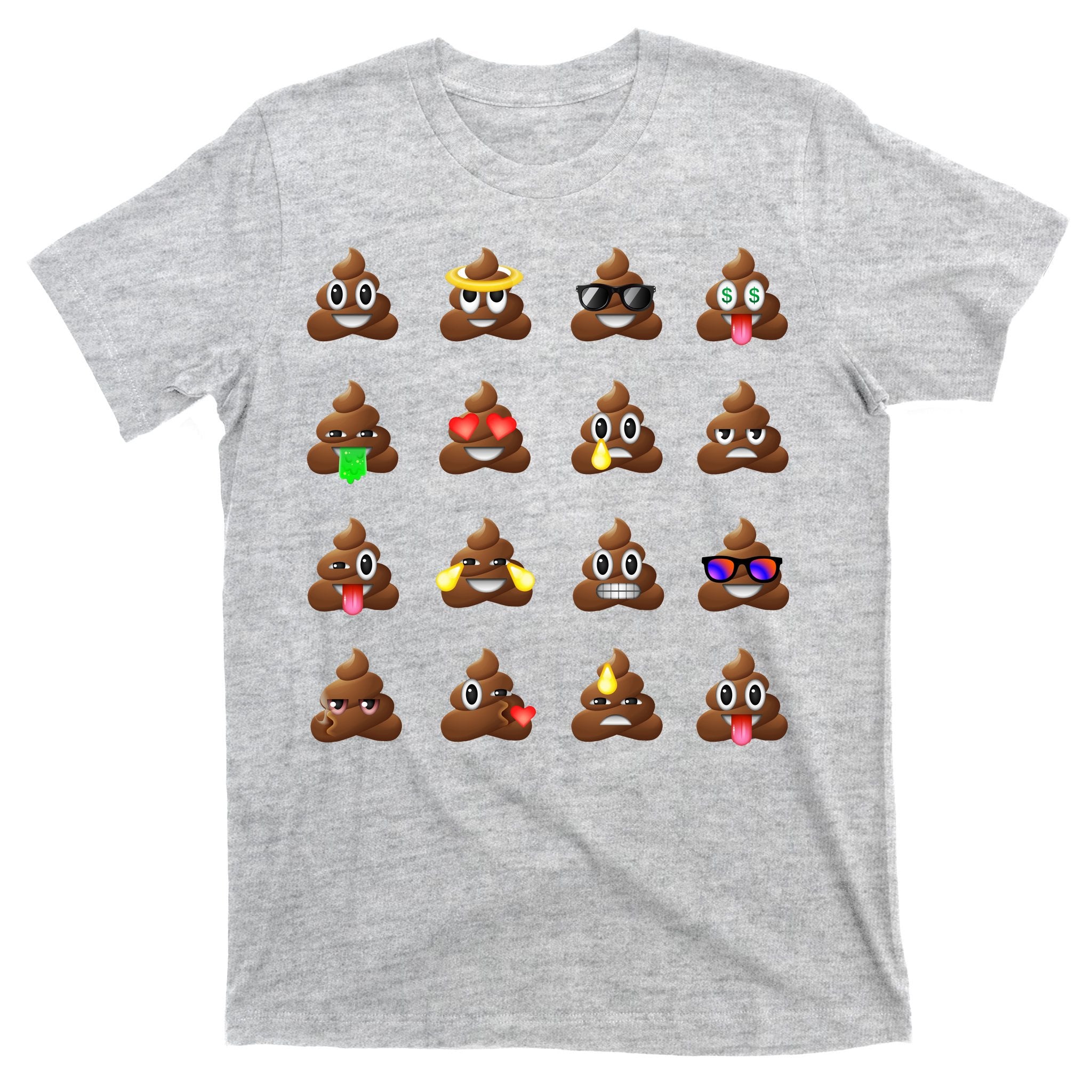 Funny Poop Emoji's Smiley T-Shirt