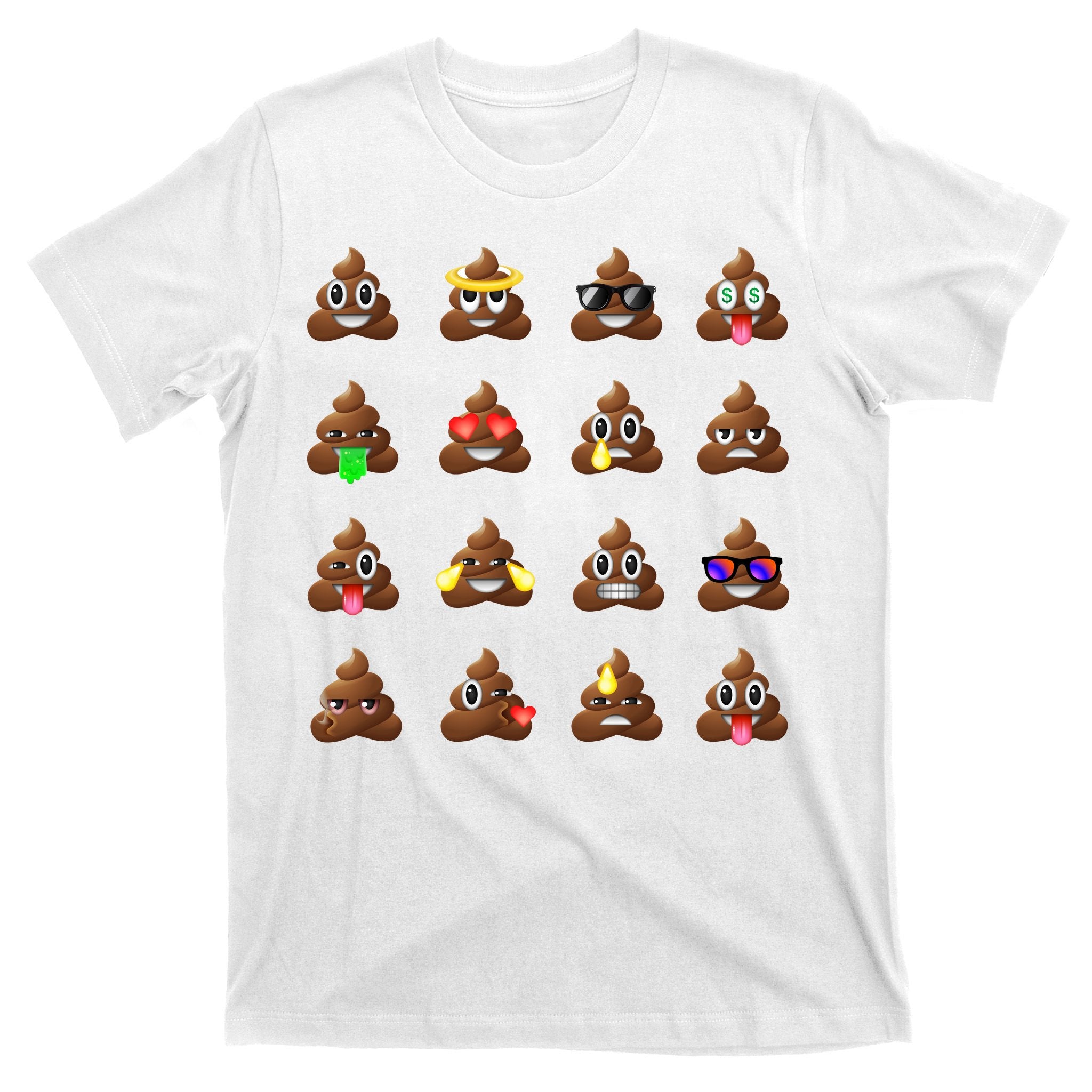 Funny Poop Emoji's Smiley T-Shirt