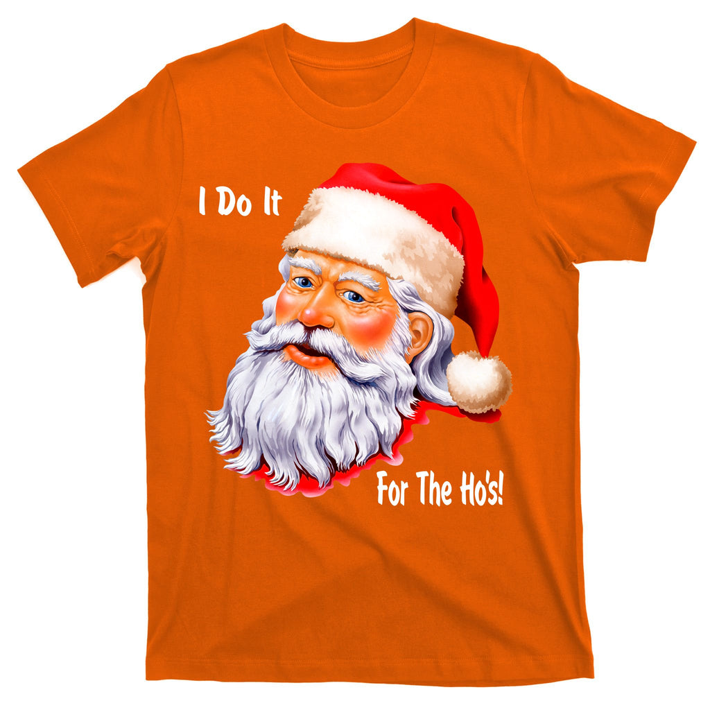 Funny Santa Claus I Do It For The HO'S Christmas T-Shirt