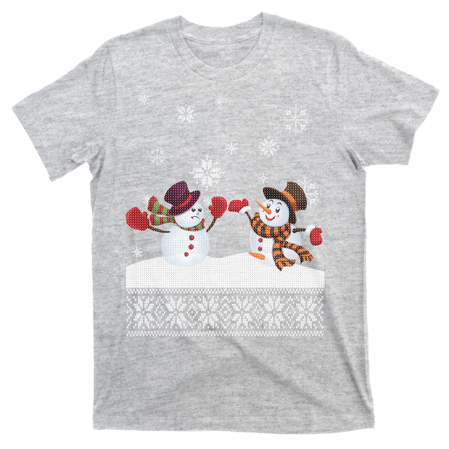Funny Winter Snowman Ugly Christmas T-Shirt