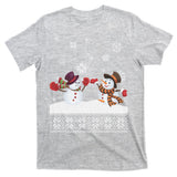 Funny Winter Snowman Ugly Christmas T-Shirt