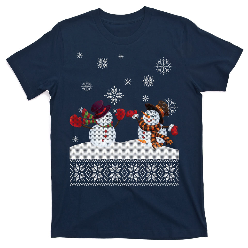 Funny Winter Snowman Ugly Christmas T-Shirt