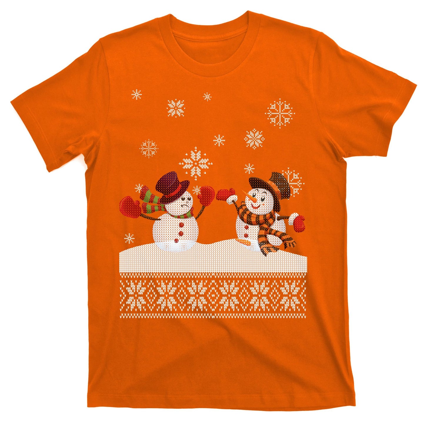 Funny Winter Snowman Ugly Christmas T-Shirt