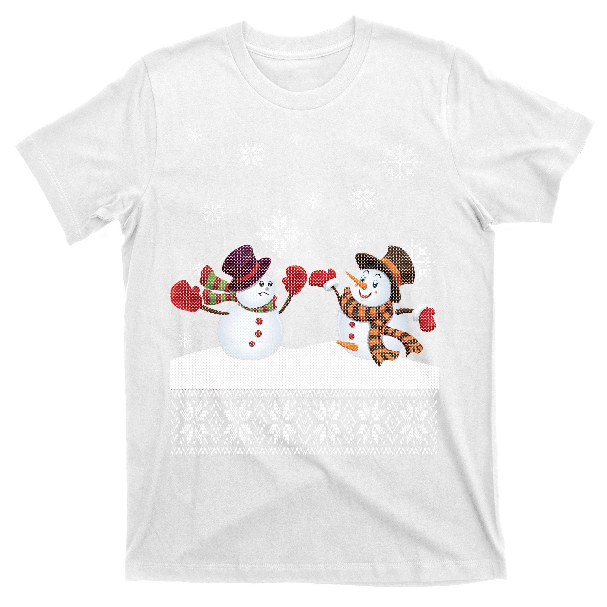 Funny Winter Snowman Ugly Christmas T-Shirt