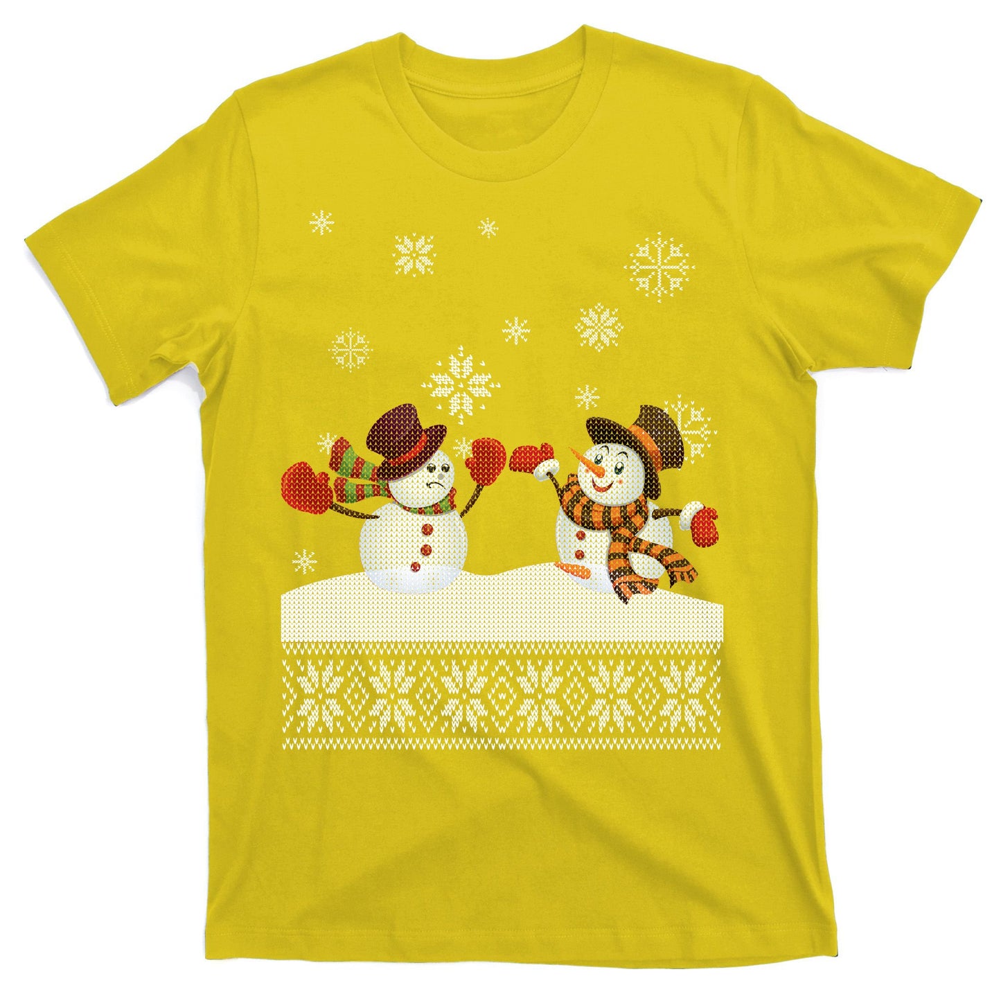 Funny Winter Snowman Ugly Christmas T-Shirt