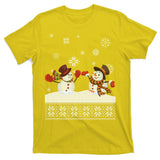 Funny Winter Snowman Ugly Christmas T-Shirt