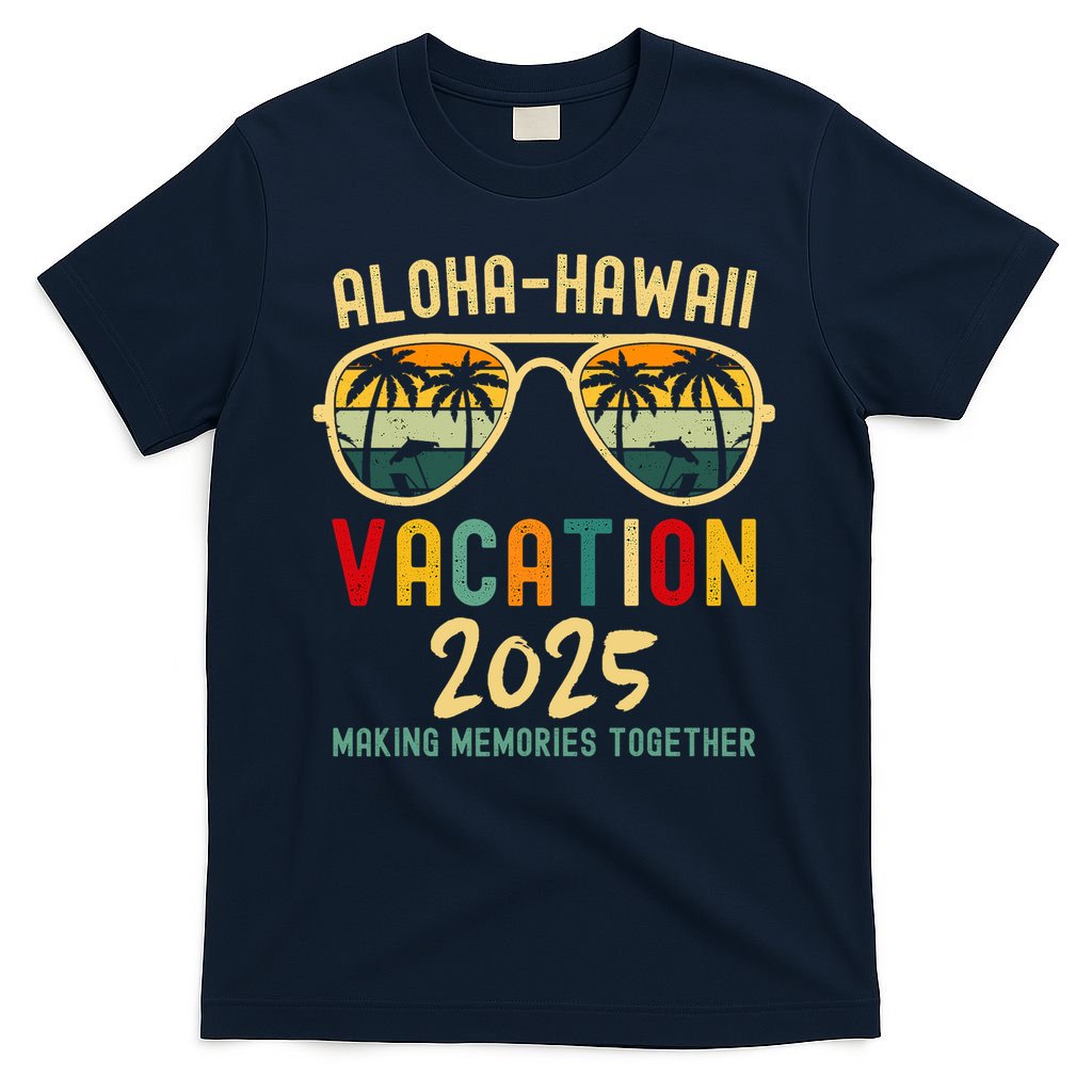 Family Vacation 2025 Aloha Hawaii Hawaiian Summer Matching T-Shirt