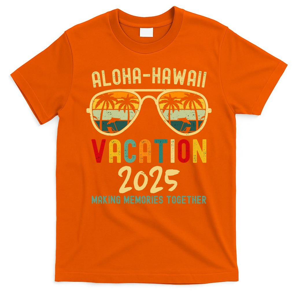 Family Vacation 2025 Aloha Hawaii Hawaiian Summer Matching T-Shirt
