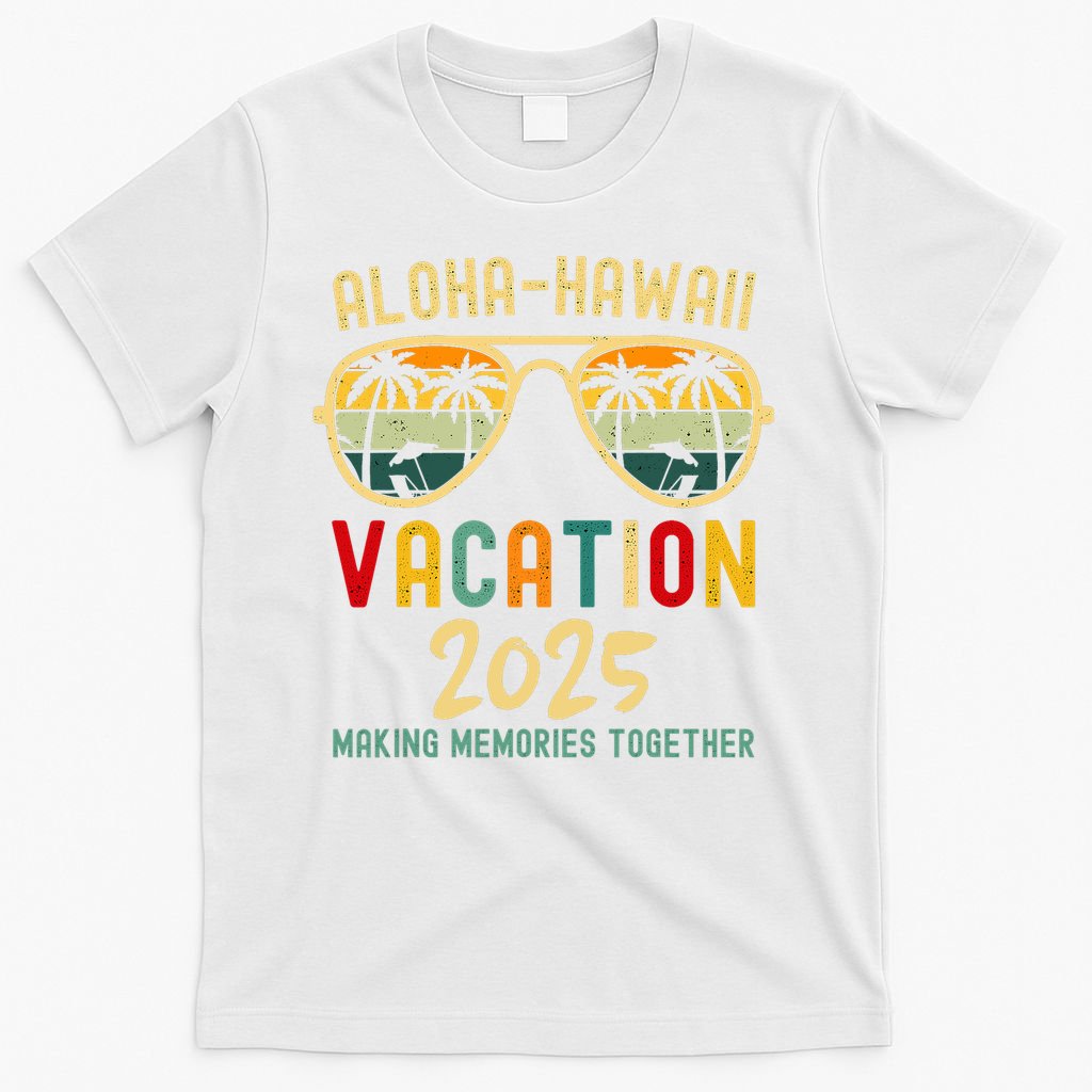 Family Vacation 2025 Aloha Hawaii Hawaiian Summer Matching T-Shirt