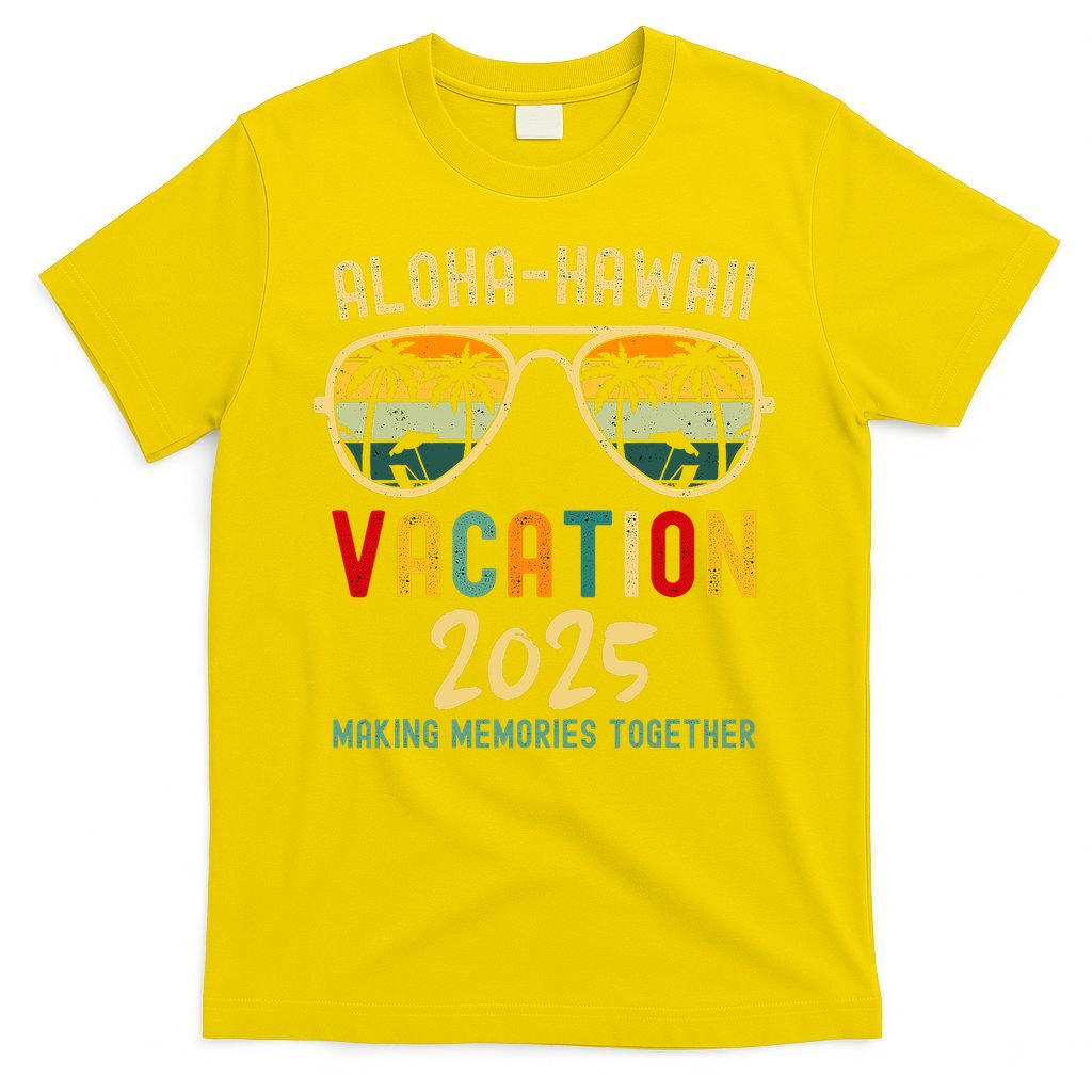 Family Vacation 2025 Aloha Hawaii Hawaiian Summer Matching T-Shirt