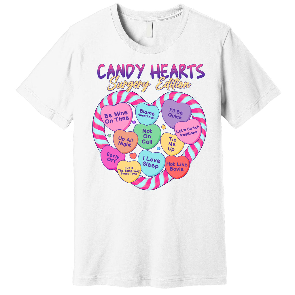 Funny Valentine Candy Hearts Surgery Edition Premium T-Shirt